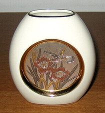 VASO The art of CHOKIN oro 24 Kt Japan ITALGIFT Porcellana Bordo Oro - Vintage