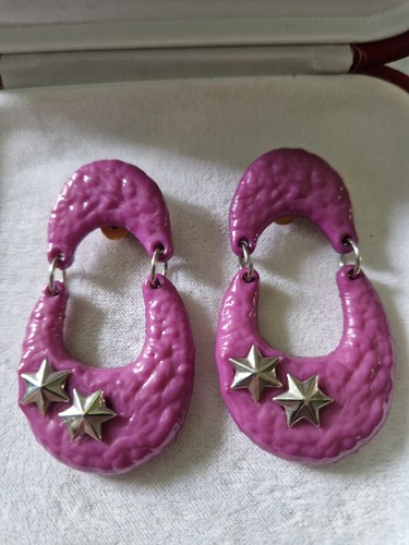 Rare 1980s statement purple - 1980s,