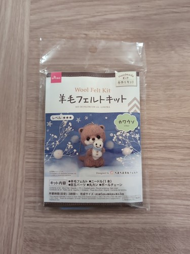 Daiso needle felting otter - felting,