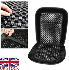 Black Wooden Car Van Taxi Bead Beaded Comfy Massage Seat Cover Cushion Office UK