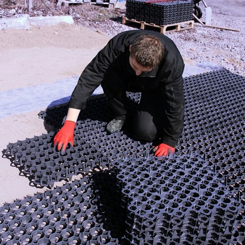 Gravel grass grids - grass,
