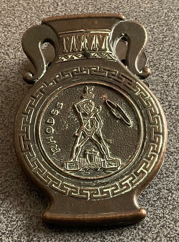 Vintage 1947 greek brass - greek, paper