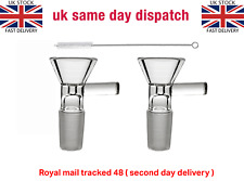 2 x 14mm Male Hookah glass