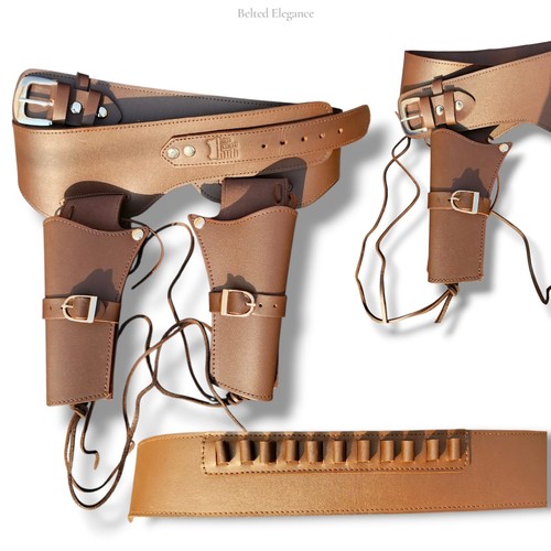Cowboy revolver leather gun - `cowboy,