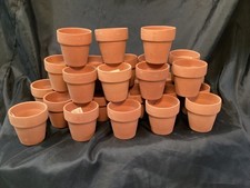Terracotta clay plant pots