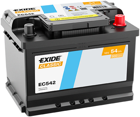 Starter battery exide - battery, ec542