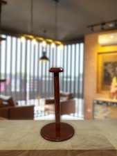 Medieval Wooden Armor Helmet Stand Red Color Wooden Armour Stand For helmet wood