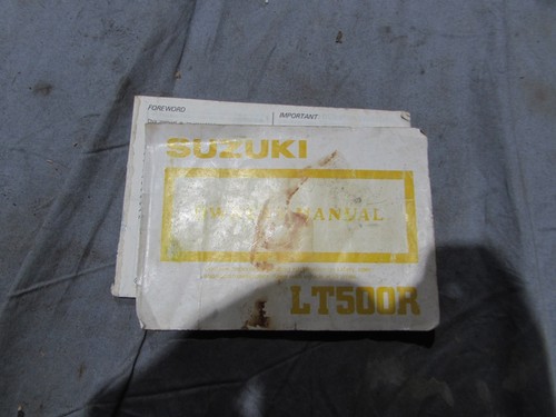1987 suzuk lt500 lt500r - lt500r, owners
