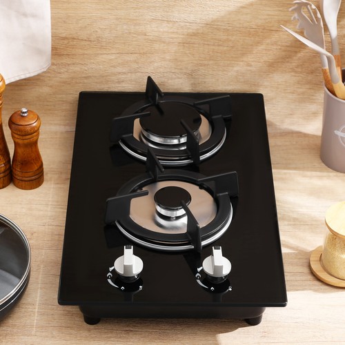 Gas hob burners - 2, black