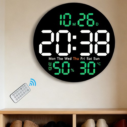 Digital wall clock remote - digital,