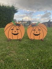 Show Jump Fillers, Pair Of Pumpkins. Horse Jumps