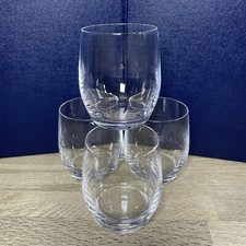 Set Of 4 Rosenthal Clear Whisky Glasses  Tumblers Lowball Water Glasses Home Bar