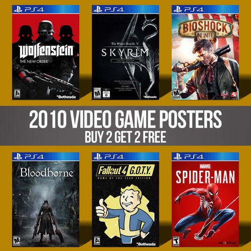 2010s video game - posters, wall