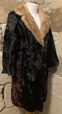 Real Mink Genuine Fur Coat 