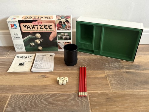 Original yahtzee games - yahtzee, 1982