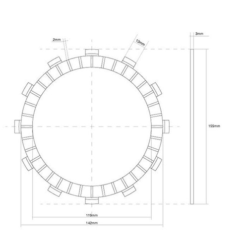 Fcc cranked single clutch - fcc,
