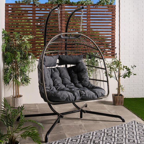 Ohs double hanging egg - hanging, chair