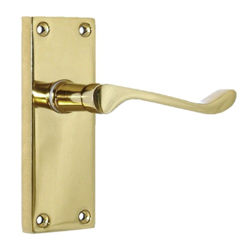 Door handles brass plated - door,