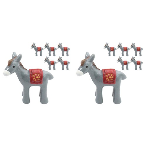 Set tiny miniature donkey - set, of