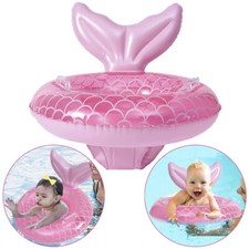Childrens Mermaid Swimming Ring Baby Inflatable Float Kids Swim Ring Pool Toy