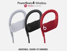 Beats Dr. Dre Powerbeats4 Wireless Bluetooth In Ear Headphones Black-White-Red