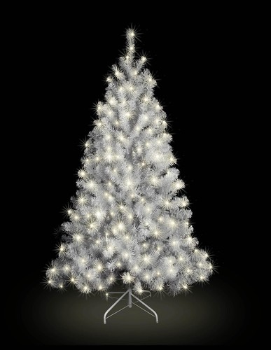 Pre lit christmas tree - tree, white