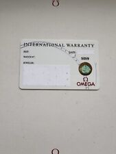 omega speedmaster vintage  861 Warranty  blank garanzia 2000 5059