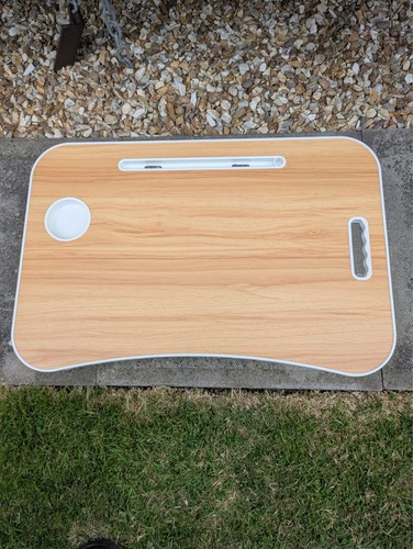 Portable folding laptop table