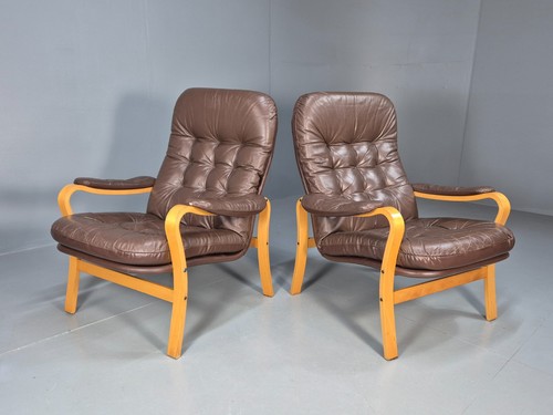 Vintage danish lounge chairs - 2,