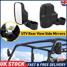 2x UTV Rear View Side Mirrors 1.75"-2" Roll Bar For Kubota RTV900 X900 X1100C