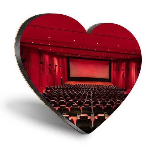 Heart mdf coasters cinema - mdf,