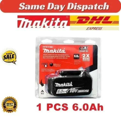 Genuine makita 18v 0ah - 18v, 6.0ah