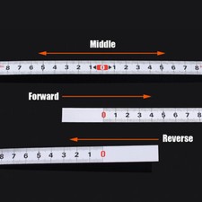 Carbon Steel Tape Measure Self Adhesive Stick On Ruler 1M*13mm Metric Scale
