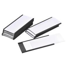 Label Holders 4" x 2" C Channel Rubber Magnetic for Metal Shelves Organize 20pcs