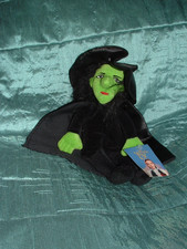 THE WIZARD OF OZ  THE  WICKED WITCH BEANIE PLUSH SOFT TOY  WARNER BROS TAGGED