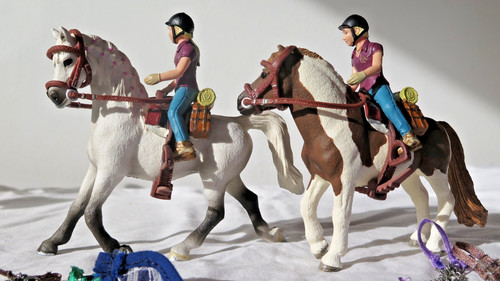 Schleich children riding - children,