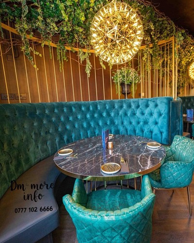 Restaurant booth seating set - restaurant,