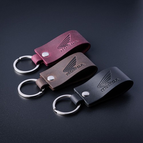 Leather keyring suitable for
