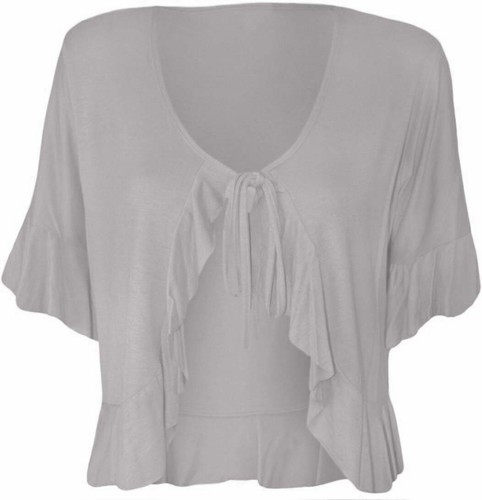 Womans tie front bolero - front,