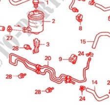 Accord Mk6 MkVI Power Steering Cooler 53765-S1A-E02 copper -no More Rust