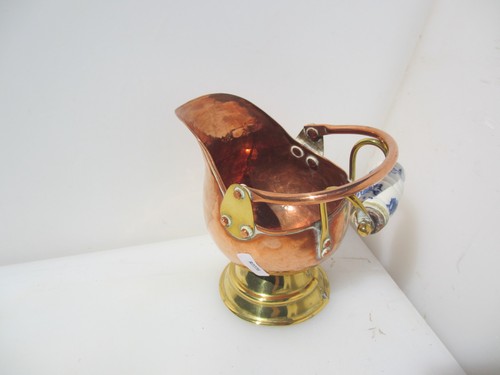 Small vintage copper trough - small,