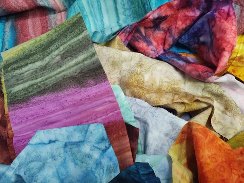 Lunn fabric scraps - scraps, pound