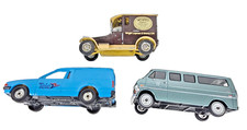 Matchbox Corgi & Ford Econoline Diecast Van Collection Lot of 3 Vintage Toy Cars