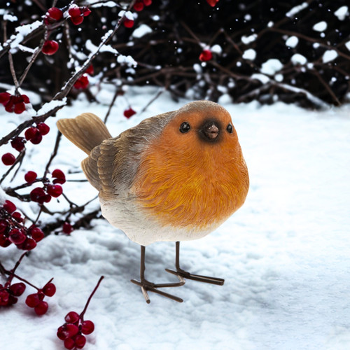 Robin bird figurine ornament - robin,