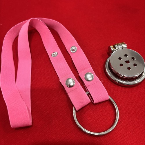 Male metal flat chastity belt - flat,