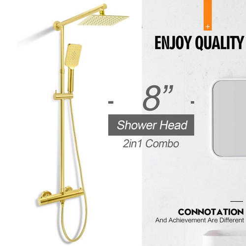 Brushed gold square exposed - brushed,