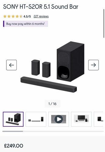 Sony s20r channel wired - 5.1,