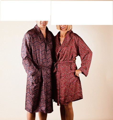 Pure silk dressing gown - silk,
