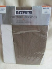 Vintage Aristoc Cotswold Stockings 60 Denier Gentle Smoke Large UK Shoe Size 7-8