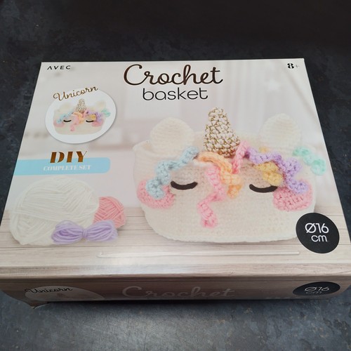 Cute unicorn crochet basket - cute,